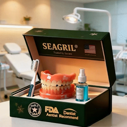 😁 Ends Today: 70% OFF! ⏰SEAGRIL® Medical Full Denture with Strong Suctiond🦷Obtain American Dental Association (ADA) Certification