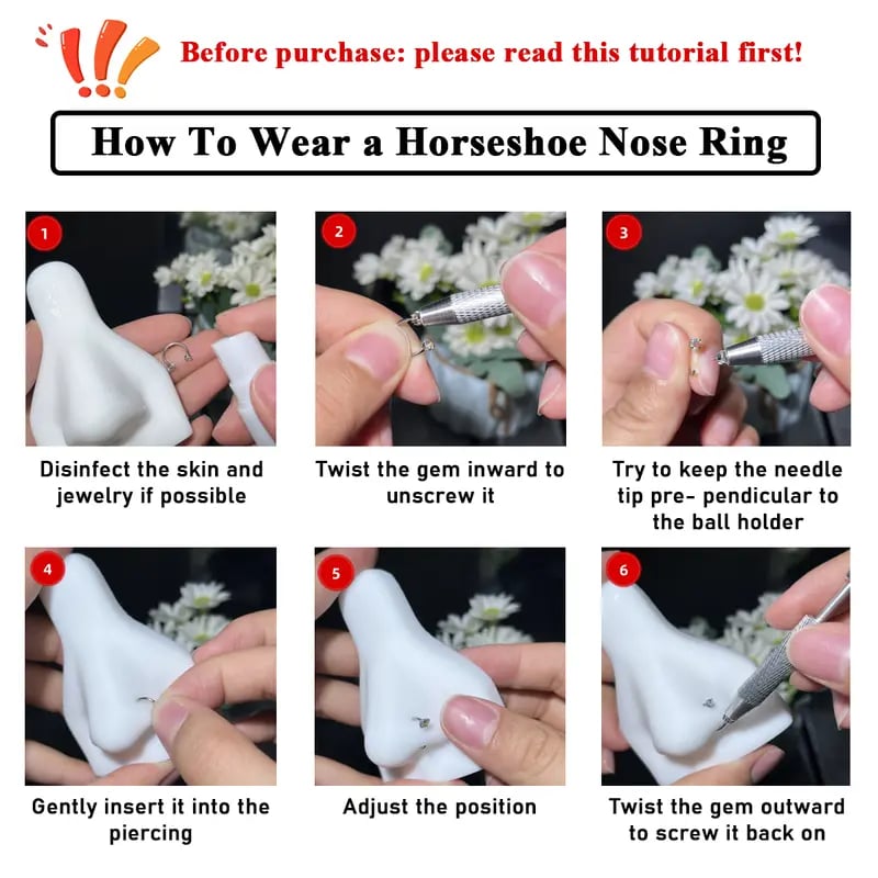 🔥Horseshoe Nose Hoop