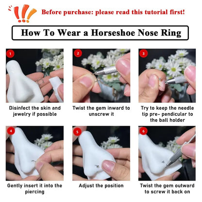 🔥Horseshoe Nose Hoop