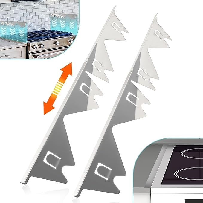 🔥HOT SALE 49% OFF - 🎁Retractable Stainless Steel Stove Gap Covers
