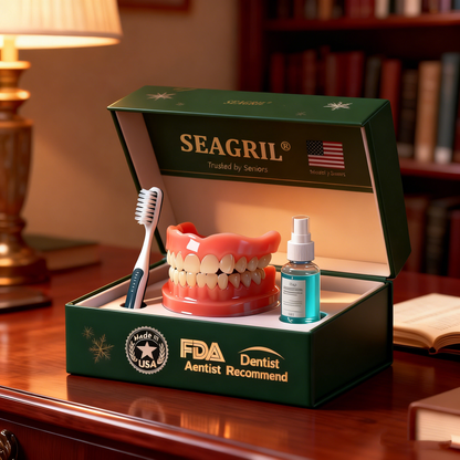 😁 Ends Today: 70% OFF! ⏰SEAGRIL® Medical Full Denture with Strong Suctiond🦷Obtain American Dental Association (ADA) Certification
