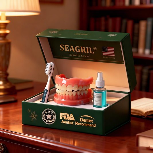 😁 Ends Today: 70% OFF! ⏰SEAGRIL® Medical Full Denture with Strong Suctiond🦷Obtain American Dental Association (ADA) Certification