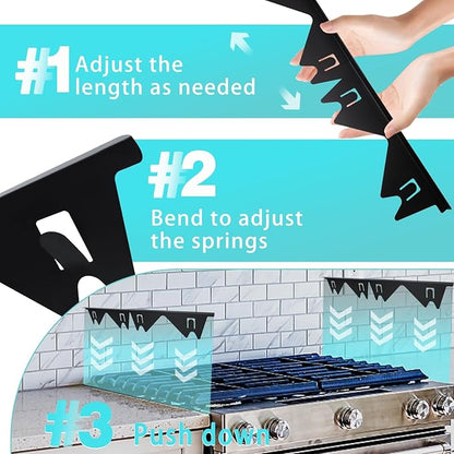 🔥HOT SALE 49% OFF - 🎁Retractable Stainless Steel Stove Gap Covers