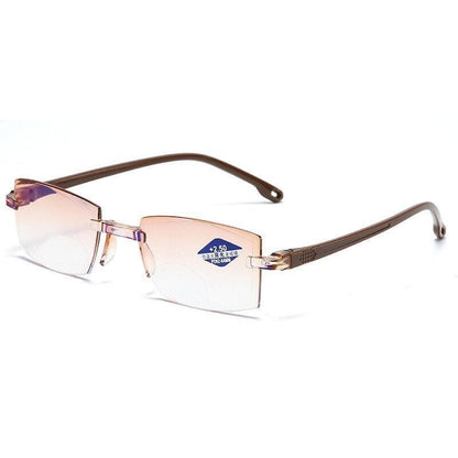 Hoaptitoele Sapphire high hardness anti blue light intelligent dual focus reading glasses