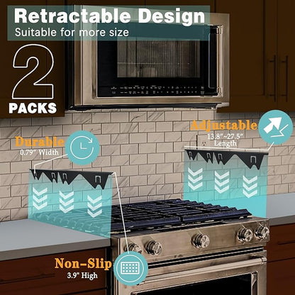 🔥HOT SALE 49% OFF - 🎁Retractable Stainless Steel Stove Gap Covers
