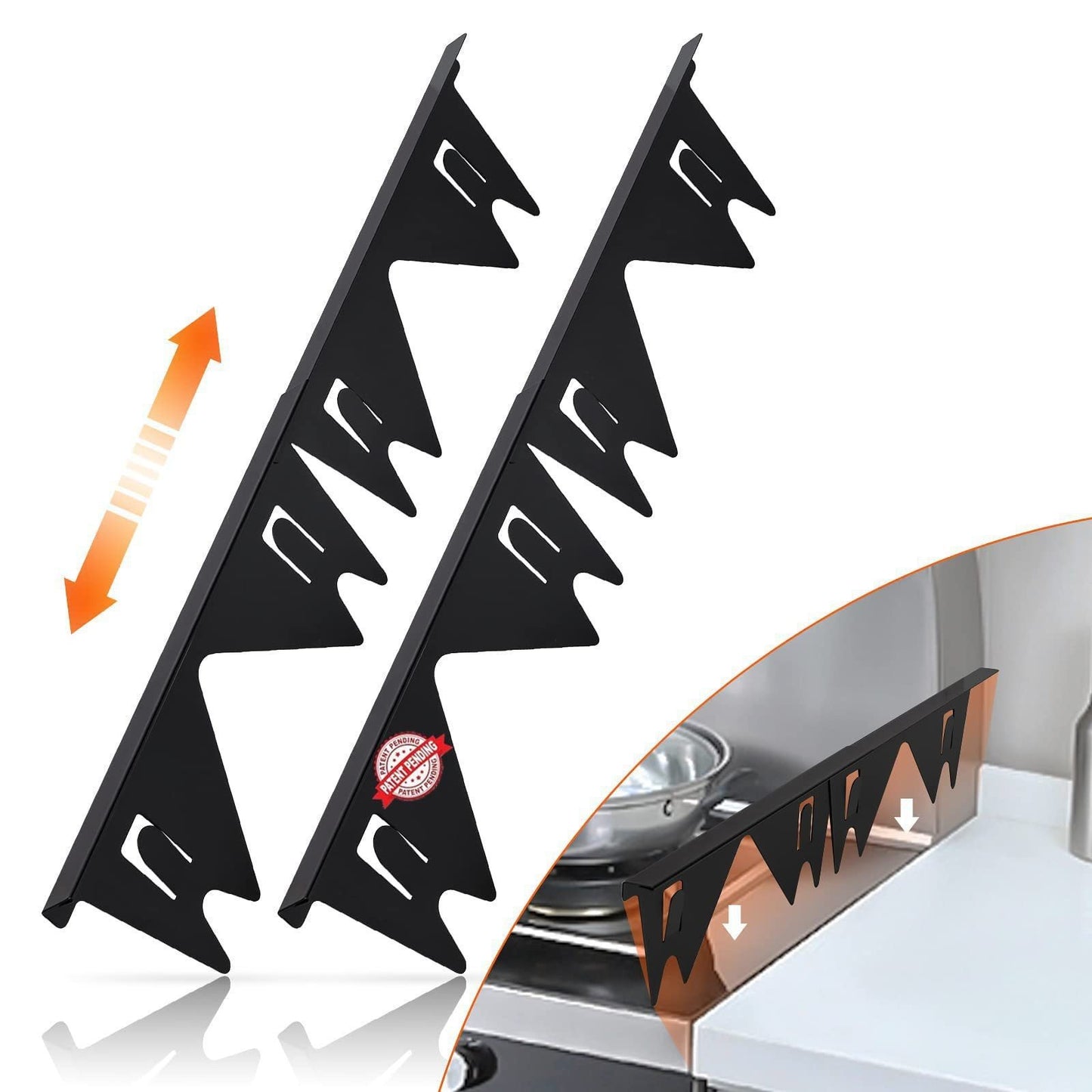 🔥HOT SALE 49% OFF - 🎁Retractable Stainless Steel Stove Gap Covers