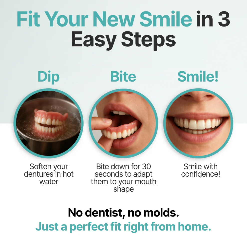😁 Ends Today: 70% OFF! ⏰SEAGRIL® Medical Full Denture with Strong Suctiond🦷Obtain American Dental Association (ADA) Certification