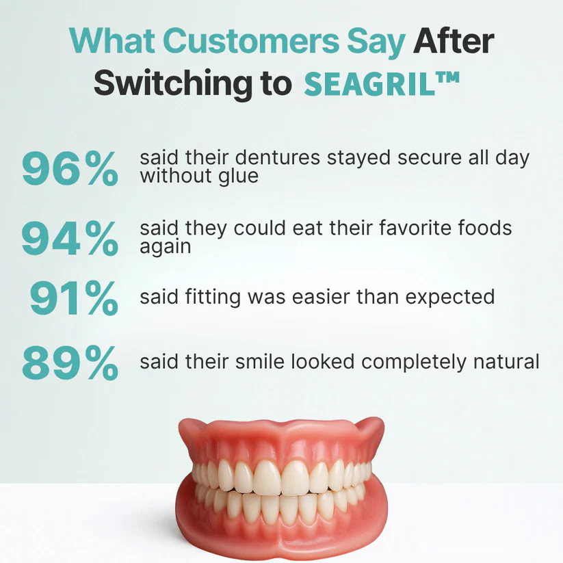 😁 Ends Today: 70% OFF! ⏰SEAGRIL® Medical Full Denture with Strong Suctiond🦷Obtain American Dental Association (ADA) Certification