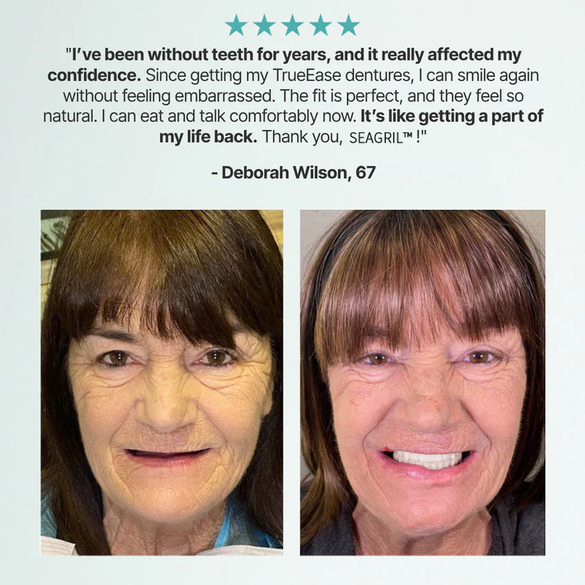 😁 Ends Today: 70% OFF! ⏰SEAGRIL® Medical Full Denture with Strong Suctiond🦷Obtain American Dental Association (ADA) Certification
